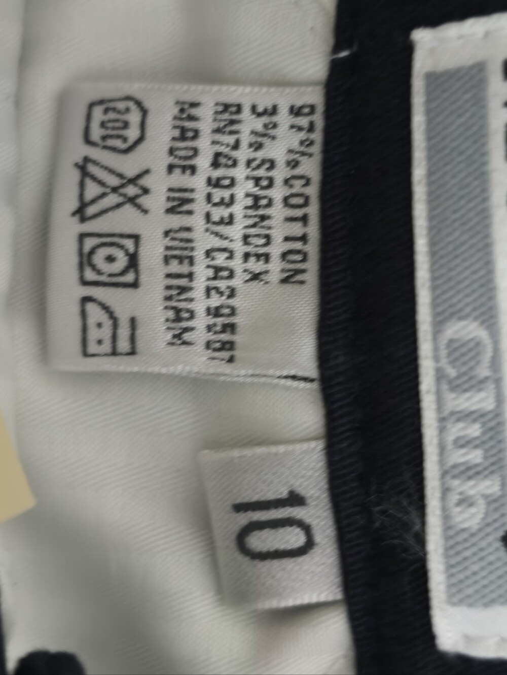 Monterey Club Navy Capri Pants Women's Size 10 NWT Golf Resort Travel Stretch - Picture 5 of 6